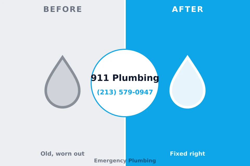Before and after: plumbing repair Oakwood, OH